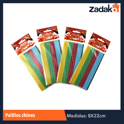PALILLOS CHINOS, CON 1 PZ O CAJA CON 100 PZS