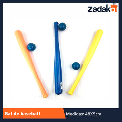 BAT DE BASEBALL, CON 1 PZ O CAJA CON 200 PZS