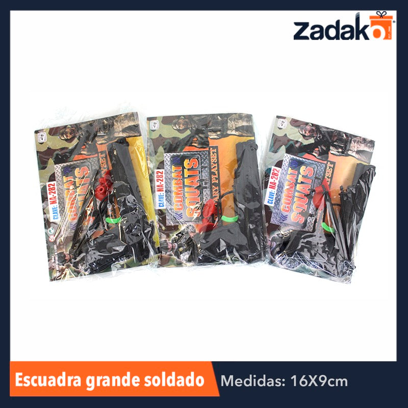 JP002 ESCUADRA GRANDE SOLDADO, CON 1 PZ O CAJA CON 300 PZS