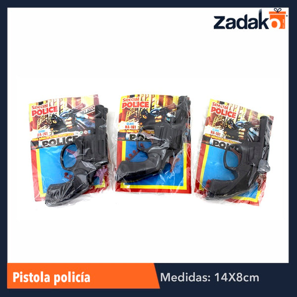 PISTOLA POLICE CON RESORTE, CON 1 PZ O CAJA CON 500 PZS