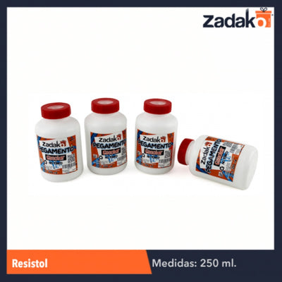 RESISTOL 250 ML, CON 1 PZ O CAJA CON 90 PZS