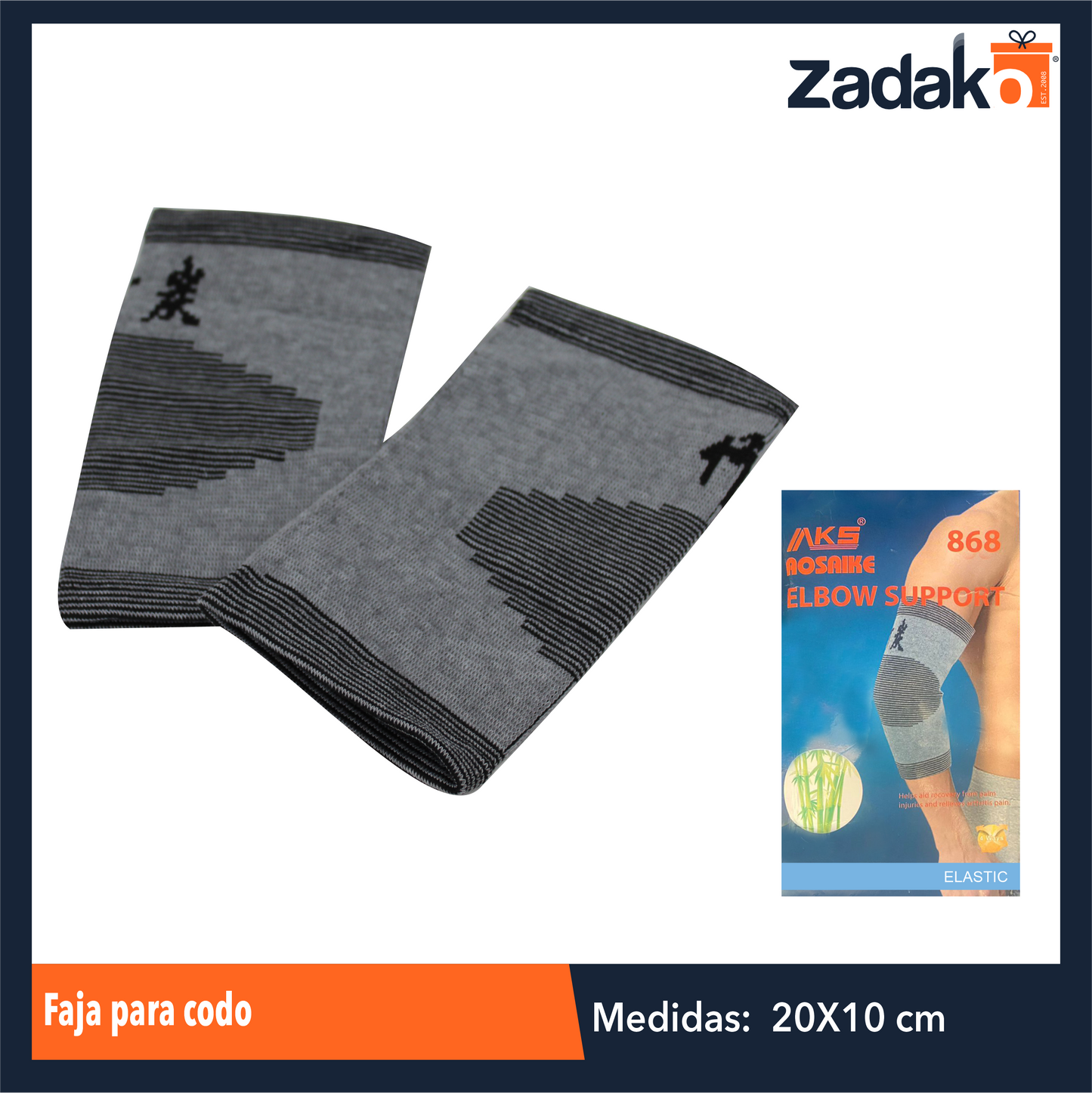 ZA-0007 FAJA PARA CODO CON 1 PZ O CAJA CON 240 PZS