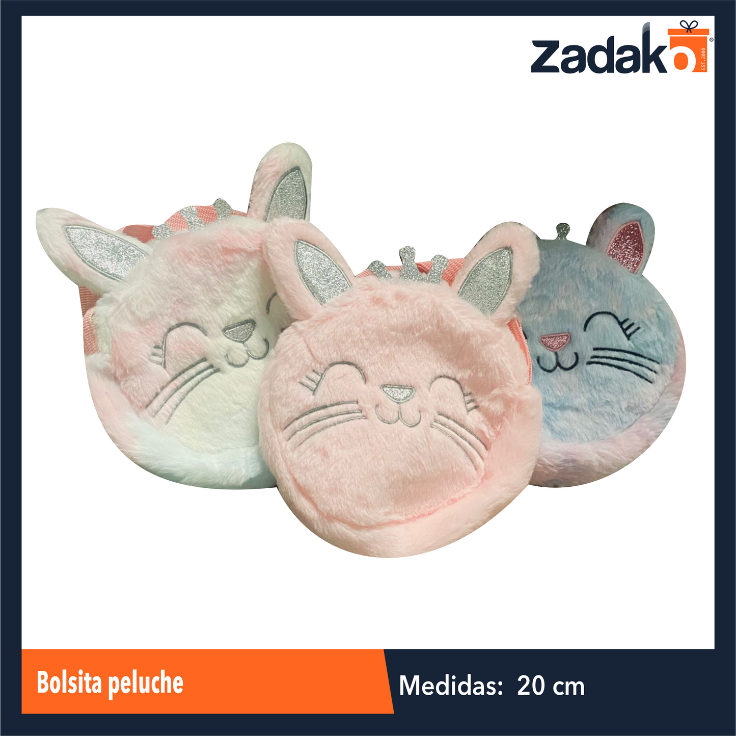 ZA-0150 BOLSITA PELUCHE CON 1 PZ O CAJA CON 480 PZS