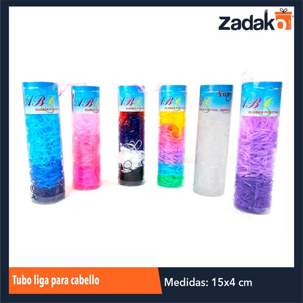 ZB-0170 TUBO LIGA PARA CABELLO CON 12 PIEZAS O CAJA CON 60 PQTS