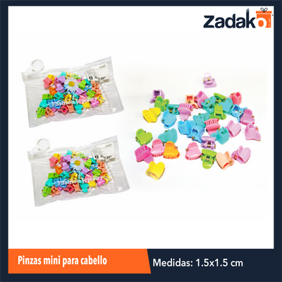 ZB-0260 PINZAS MINI PARA CABELLO CON 1 PZ O CAJA CON 720 PZS