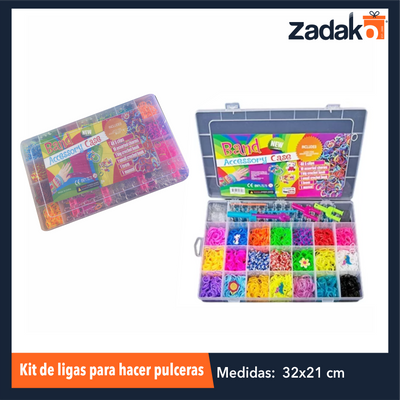 ZB-0269 KIT DE LIGAS PARA HACER PULCERAS CON 1 PZ O CAJA CON 36 PZS