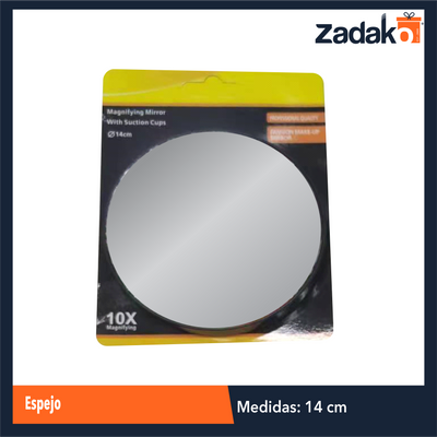 ZB-0332 ESPEJO 14 CM CON 1 PZ O CAJA CON 144 PZS