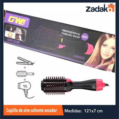 ZB-0373 CEPILLO DE AIRE CALIENTE SECADOR CON 1 PZ O CAJA CON 30 PZS