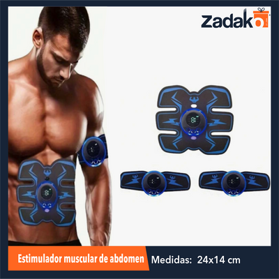 ZB-0377 ESTIMULADOR MUSCULAR DE ABDOMEN CON 1 PZ O CAJA CON 100 PZS