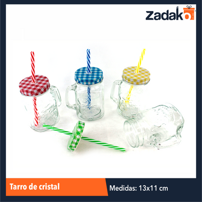 ZC-0160 TARRO DE CRISTAL, CON 1 PZ O CAJA CON 48 PZS