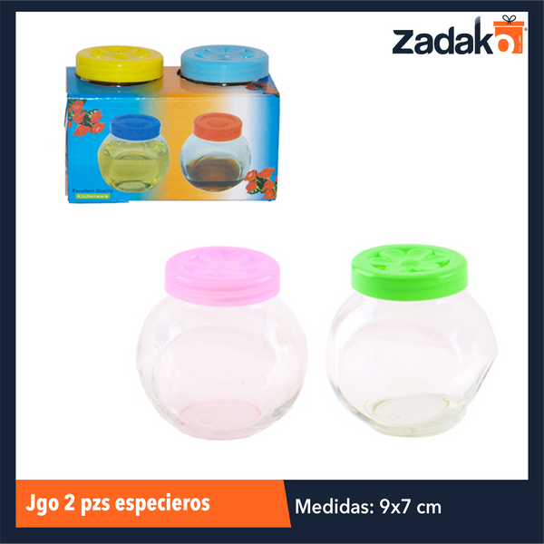 ZC-0342 JGO 2 PZS ESPECIEROS, CON 1 PZ O CAJA CON 72 PZS