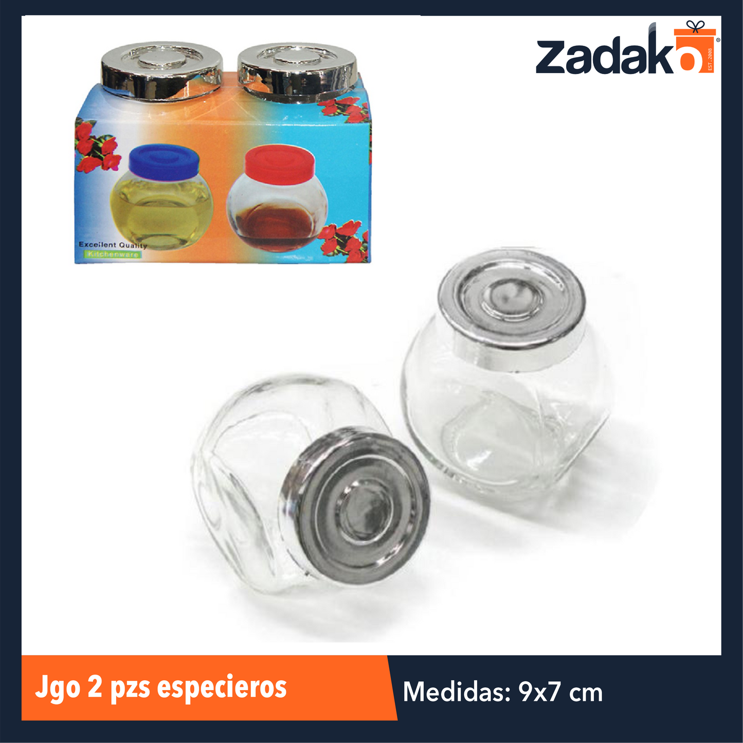 ZC-0343 JGO 2 PZS ESPECIEROS, CON 1 PZ O CAJA CON 72 PZS