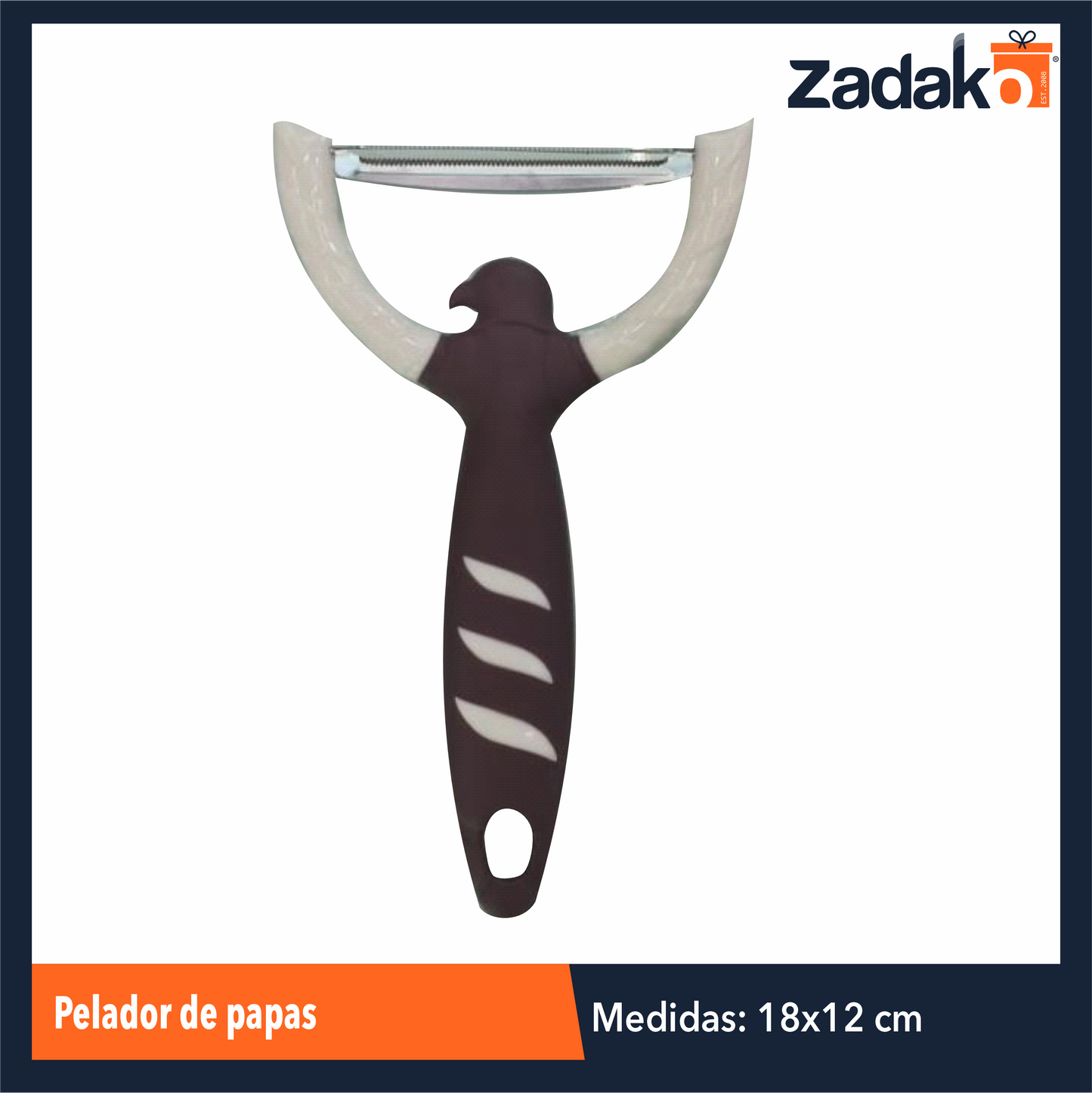 ZC-0542  PELADOR DE PAPAS CON 1 PZ O CAJA CON 240 PZS