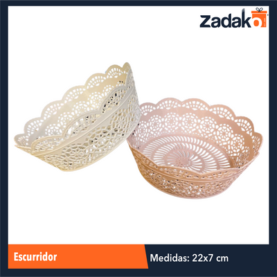 ZC-0558 ESCURRIDOR DE 7 X 22 CM CON 1 PZ O CAJA CON 300 PZS