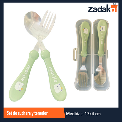 ZC-0579 SET DE CUCHARA Y TENEDOR CON 1 PZ O CAJA CON 192 PZS