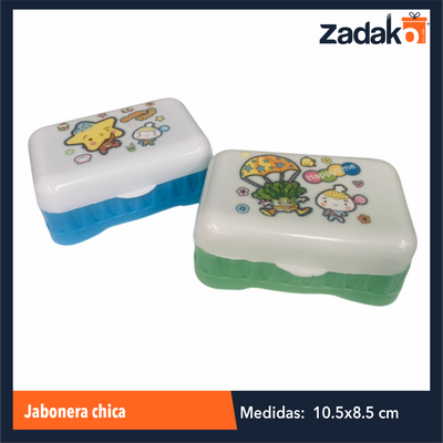 ZC-0608 JABONERA CHICA CON 2 PZ O CAJA CON 120 PQTS