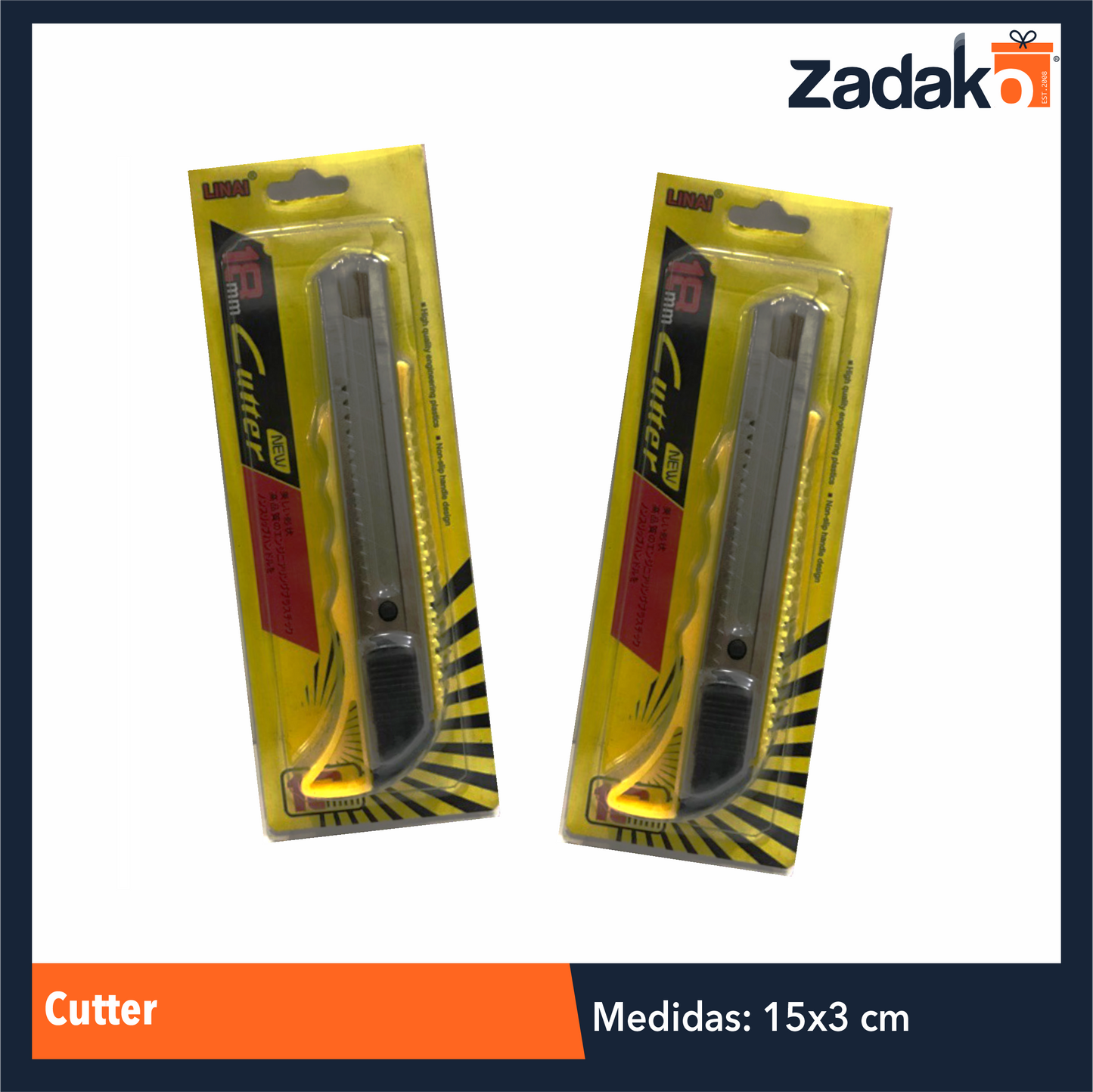 ZF-0168 CUTTER CON 1 PZ O CAJA CON 480 PZS