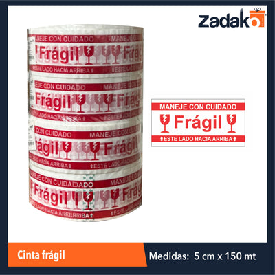 ZF-0270 CINTA FRAGIL CON 1 PZ O CAJA CON 36 PZS