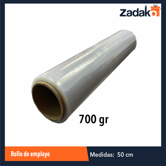 ZF-0277 ROLLO DE EMPLAYE 800 GR 50 CM CAL. 13 CON 1 PZ O CAJA CON 24 PZS