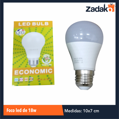 ZF-0309 FOCO LED DE 18W CON 1 PZ O CAJA CON 100 PZS