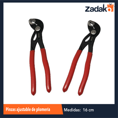 ZF-2214 PINZAS AJUSTABLE DE PLOMERIA DE 7 PULGADAS CON 1 PZ O CAJA CON 120 PZS