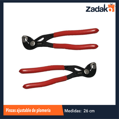 ZF-2215 PINZAS AJUSTABLE DE PLOMERIA DE 10 PULGADAS CON 1 PZ O CAJA CON 60 PZS