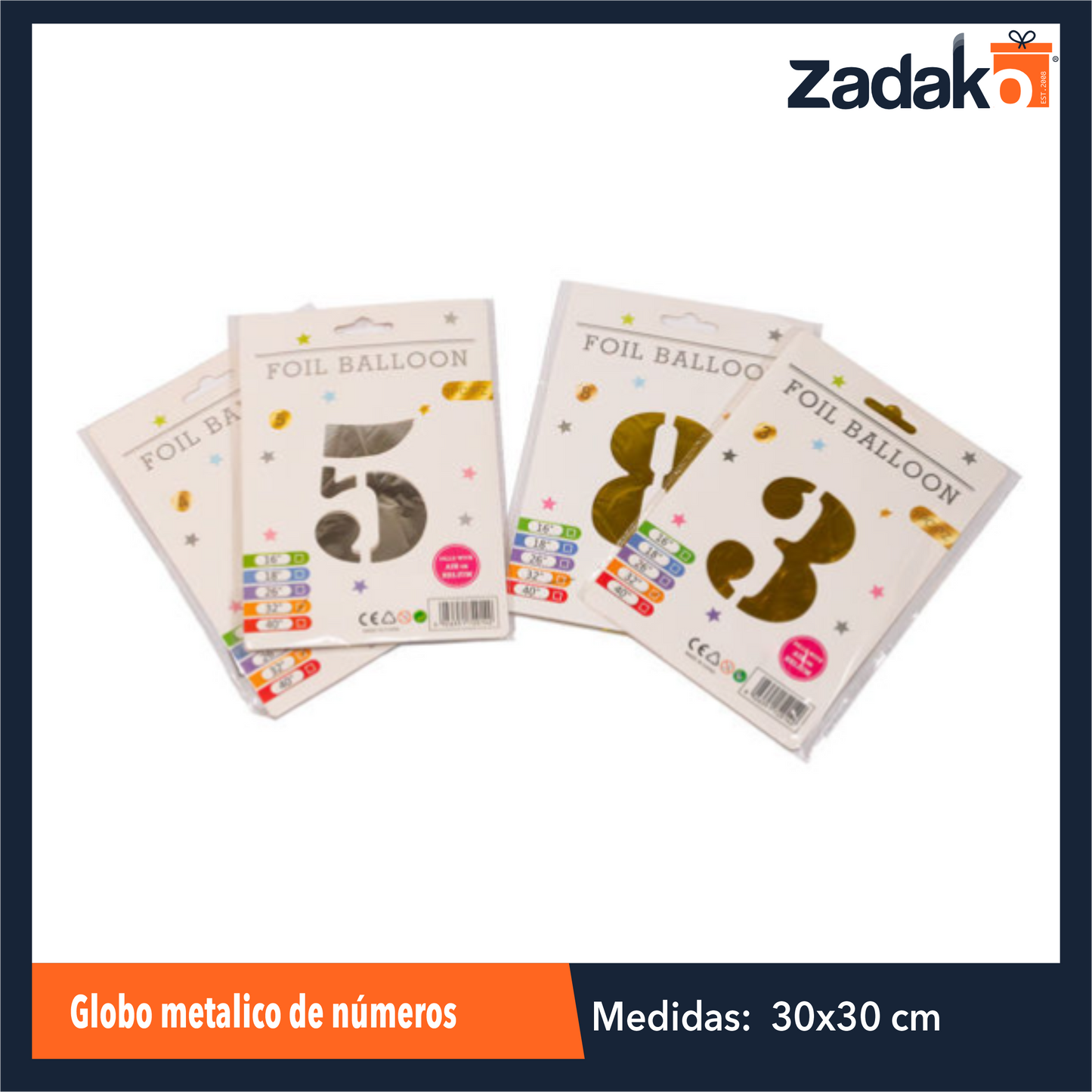 ZFI-0116 GLOBO METALICO DE NUMEROS CON 1 PZ O CAJA CON 1500 PZS