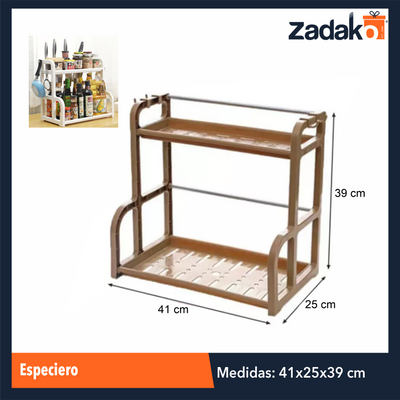 ZH-0200 ESPECIERO CON 1 PZ O CAJA CON 30 PZS