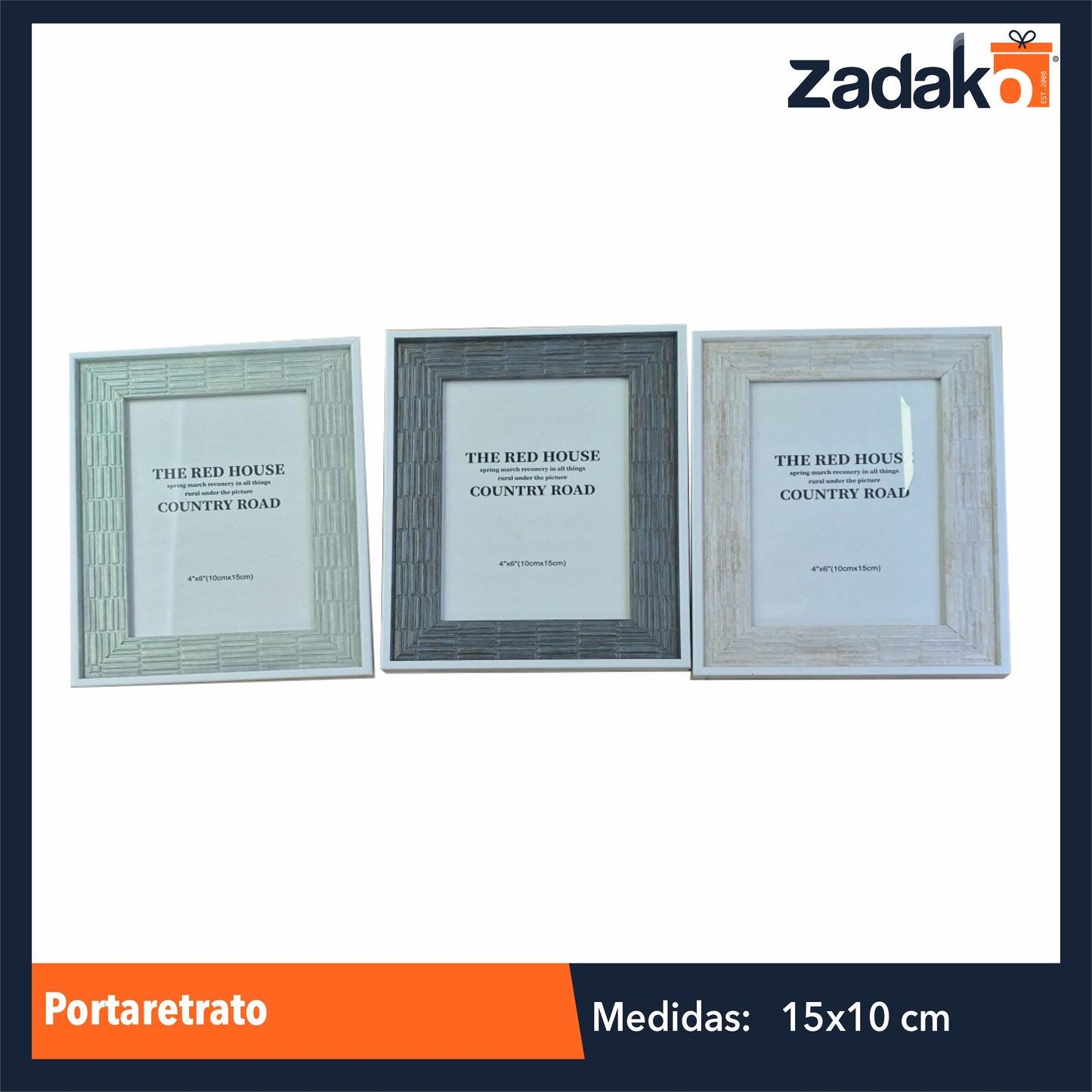 ZH-0214 / HFY-10469  PORTARETRATO DE 10 X 15 CM CON 1 PZ O CAJA CON 96 PZS