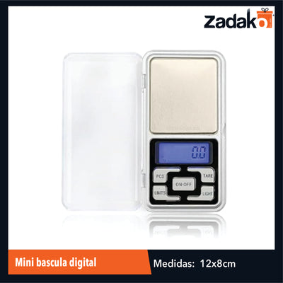 ZH-0354 MINI BASCULA DIGITAL CON TAPA PROTECTORA CON 1 PZ O CAJA CON 100 PZS