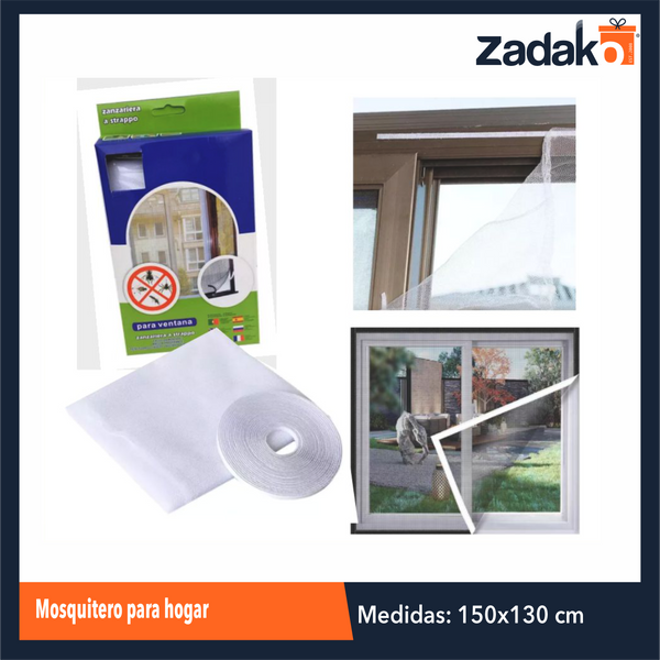 ZH-2012 MOSQUITERO PARA HOGAR DE 130x150 CM CON 1 PZ O CAJA CON 96 PZS