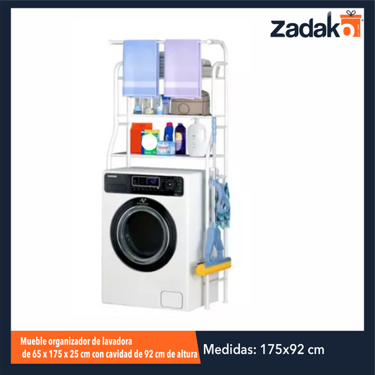 ZH-2231 MUEBLE ORGANIZADOR DE LAVADORA DE 65x175x25 CM CON CAVIDAD DE 92 CM DE ALTURA CON 1 PZ O CAJA CON 10 PZS