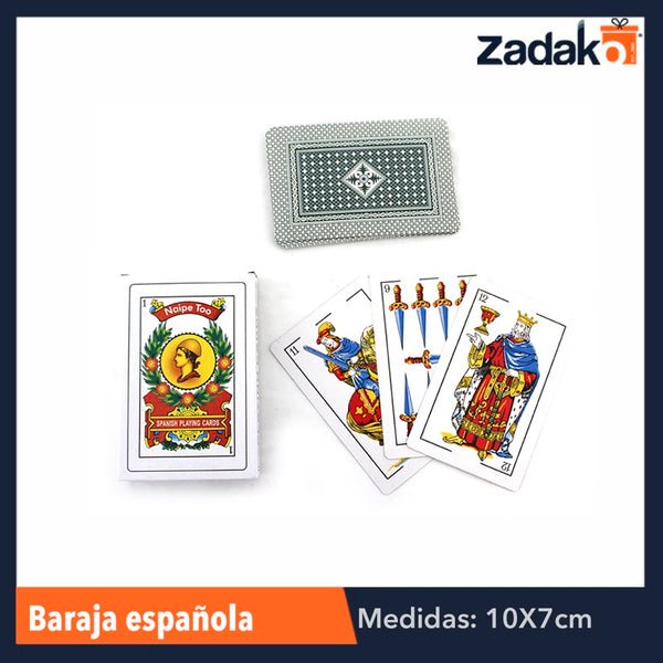 ZJ-0035 BARAJA ESPAÑOLA, CON 12 PZS, O CAJA CON 24 PQTS
