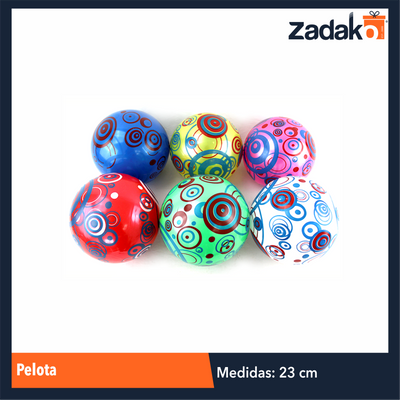 ZJ-0500 PELOTA 23 CM, CON 12 PZS, O CAJA CON 50 PQTS