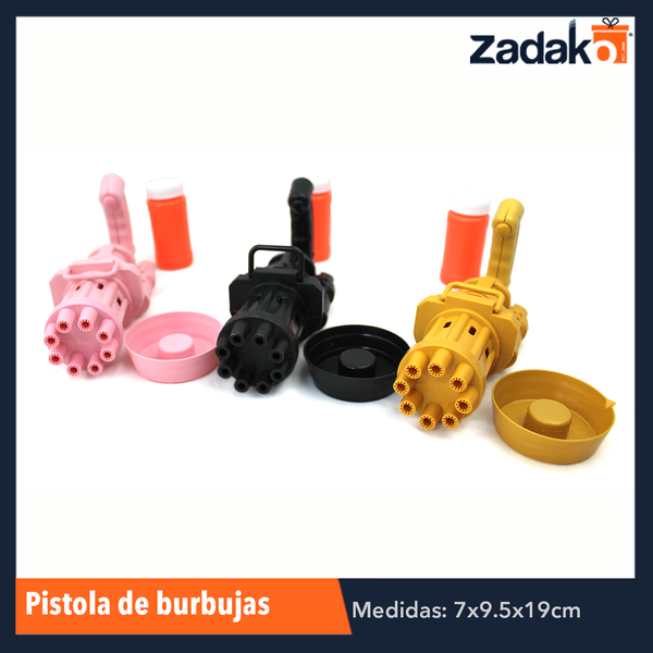 ZJ-0730 PISTOLA DE BURBUJAS, CON 1 PZ O CAJA CON 144 PZS