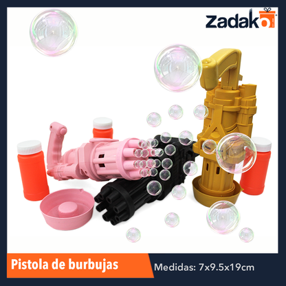 ZJ-0730 PISTOLA DE BURBUJAS, CON 1 PZ O CAJA CON 144 PZS
