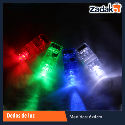 ZJ-0839 BLISTER 4 PZS DEDOS DE LUZ, CON 1 PZ O CAJA CON 1200 PZS