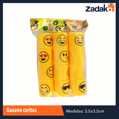 ZJ-0910 BLISTER 12 PZS GUSANO CARITAS, CON 1 PZ O CAJA CON 240 PZS