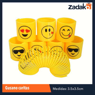 ZJ-0910 BLISTER 12 PZS GUSANO CARITAS, CON 1 PZ O CAJA CON 240 PZS