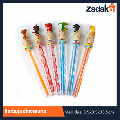 ZJ-1126 BURBUJA DINOSAURIO, CON 12 PZS, O CAJA CON 8 PQTS