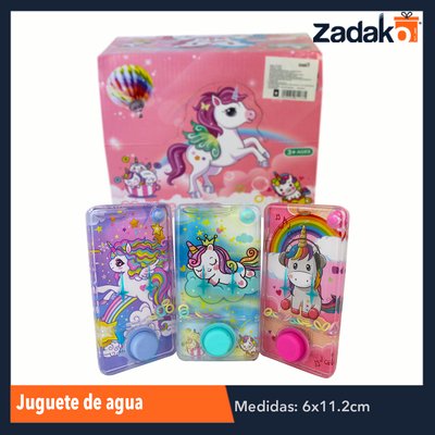 ZJ-1133 JUGUETE DE AGUA DE UNICORNIO, CON 1 PZ O CAJA CON 288 PZS