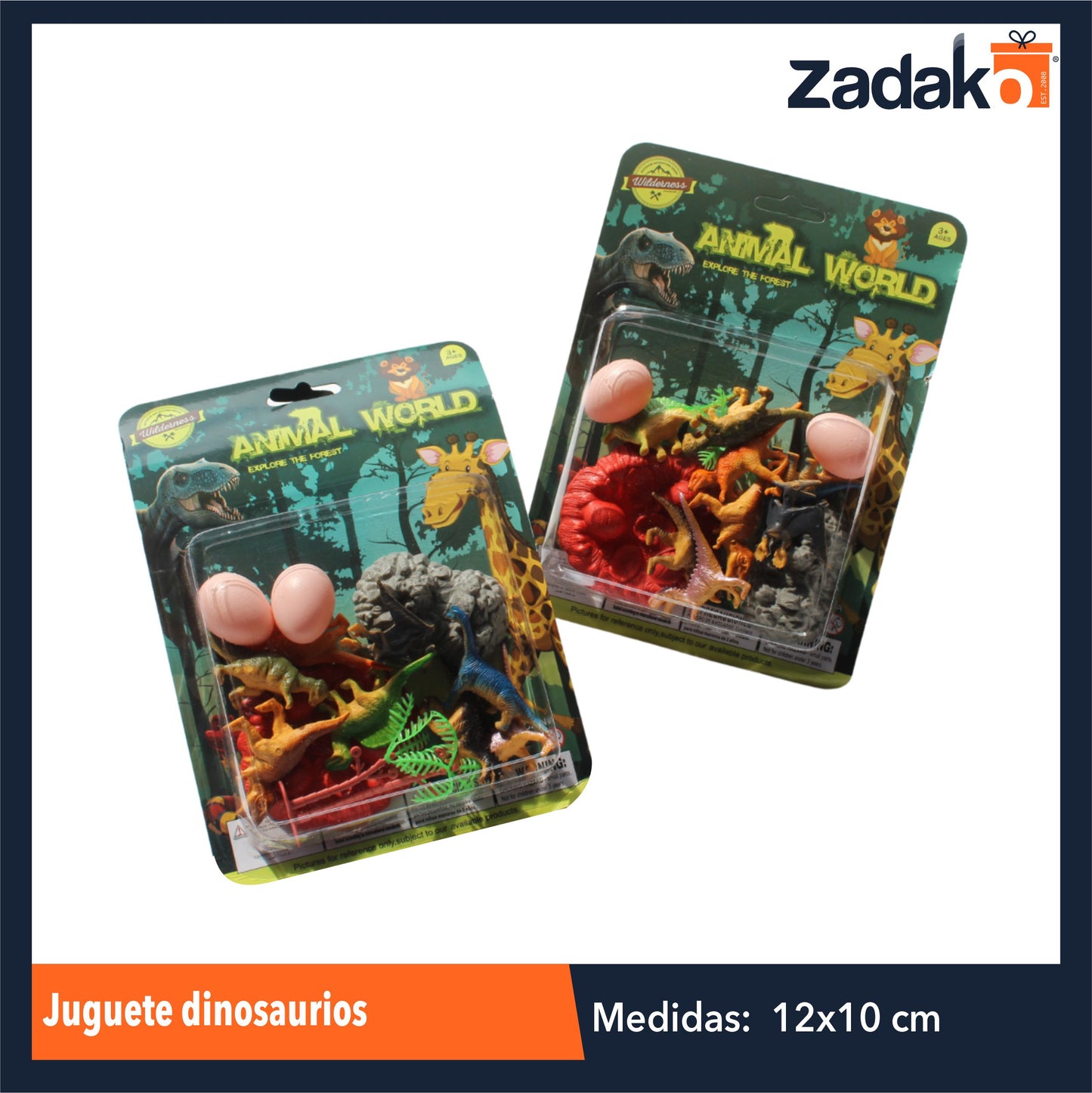 ZJ-1210 JUGUETE DINOSAURIOS CON 1 PZ O CAJA CON 288 PZS