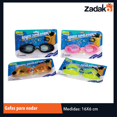 ZJ-1238 GOGLES PARA NADAR CON 1 PZ O CAJA CON 288 PZS