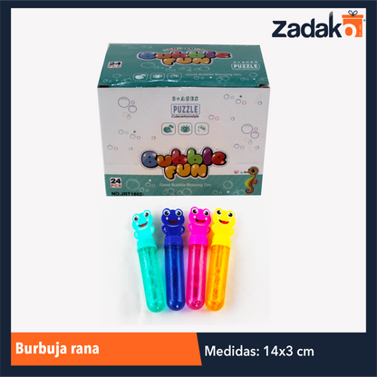 ZJ-1272 BURBUJA RANA CON 24 PIEZAS, O CAJA CON 18 PQTS