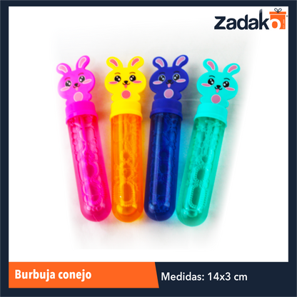 ZJ-1273 BURBUJA CONEJO CON 24 PZS  O CAJA CON 18 PQTS