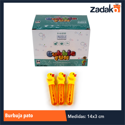 J-1275 BURBUJA PATO CON 24 PIEZAS O CAJA CON 18 PQTS