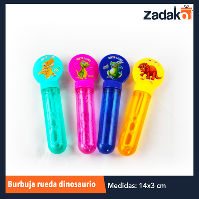 ZJ-1276 BURBUJA  RUEDA DINOSAURIO CON 24 PZS O CAJA CON 18 PQTS