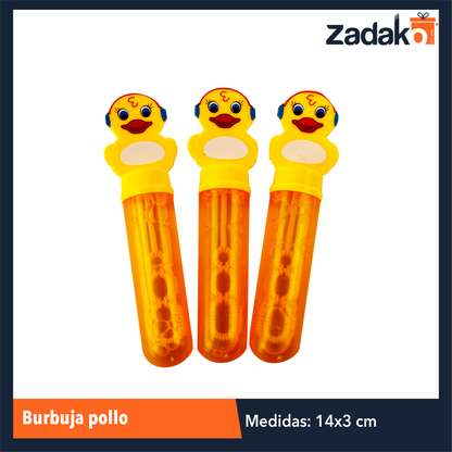 ZJ-1277 BURBUJA POLLO CON 24 PZS O CAJA CON 18 PQTS