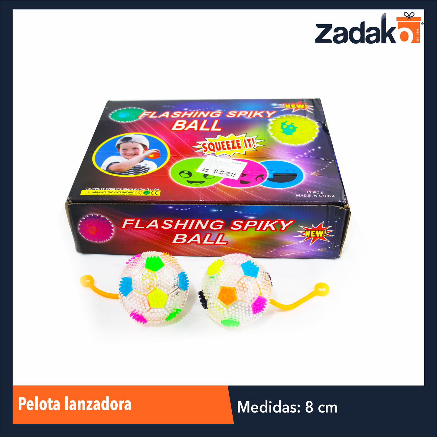 J-1278 PELOTA LANZADORA CON 24 PZA O CAJA CON 24 PQTS