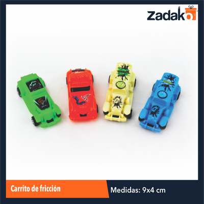 ZJ-1296 CARRITO DE FRICCION CON 1 PZS O CAJA CON 1800 PZS